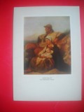 HOPCT 23466 FAMILIA PESCARULUI- LOUIS GALLait 18101887 --MUZEE RUSIA - CP PICTURA --NECIRCULATA