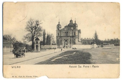 AD 1046 C. P. VECHE - WILNO- KOSCIOL SW. PIOTRA I PAWLA -VILNIUS -LITUANIA -1907 foto