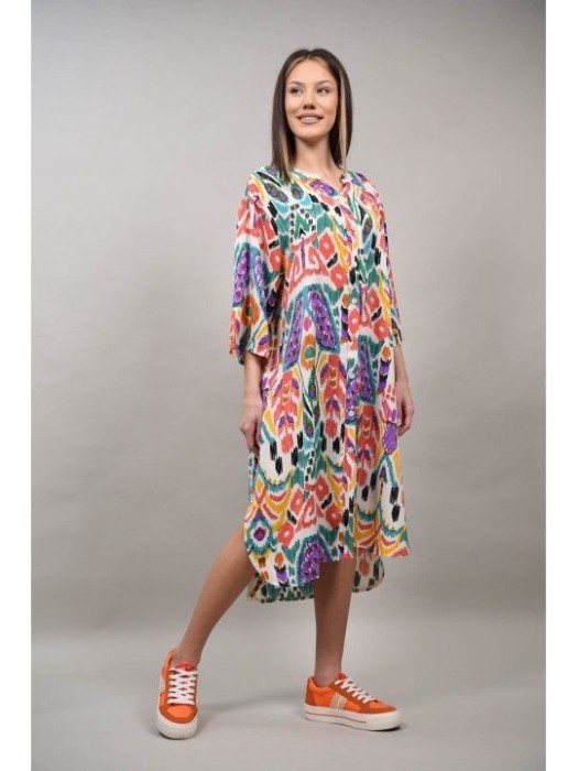 ROCHIE TIP CAMASA MULTICOLORA ZEN PARADISO Portocaliu S-M