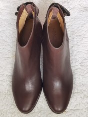 BOTINE DAMA ORIGINALE PIELE NATURALA MARO BRAND COACH GHETE OFFICE FEMEI