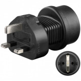 Adaptor priza UK la Europa cu impamantare, Goobay 95307