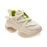 Pantofi sport GRYXX albi, 90861, din piele ecologica