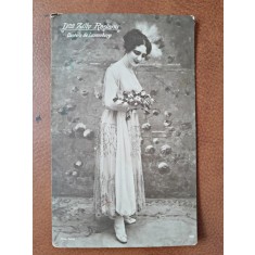 Fotografie tip carte postala, Zilly Rasianu in piesa Contele de Luxemburg, inceput de secol XX