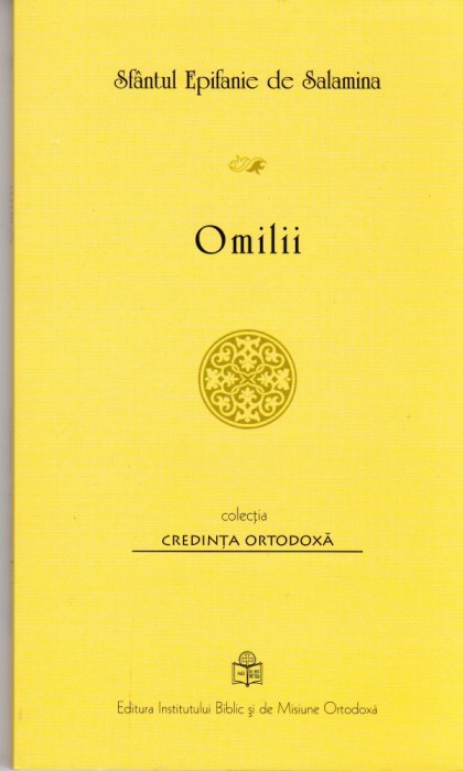 AS - SFANTUL EPIFANIE DE SALAMINA - OMILII