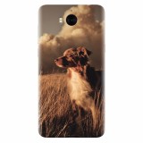 Husa silicon pentru Huawei Y5 2017, Alone Dog Animal In Grass