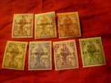 Serie mica Malta 1926 colonie britanica supratipar Postage , 7 val.sarniera, Nestampilat