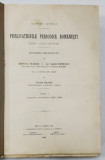 PUBLICATIUNILE PERIODICE ROMANESTI TOM I 1820-1906 de NERVA HODOS si AL. SADI IONESCU - BUCURESTI, 1913