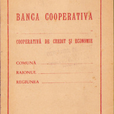 HST A2124 Carnet de membru cooperator 1963 Banca cooperativă Timișoara