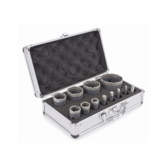 Set 12 piese freze diamantate si adaptor M14/HEX, Powermat