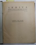 ARHIVA PENTRU STIINTA SI REFORMA SOCIALA , ANUL V , COMPLET , NUMERELE 1 - 4 , COLEGAT *, 1924