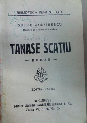 Duiliu Zamfirescu - Tănase Scatiu&amp;nbsp; (1930) foto