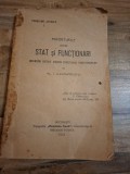 Raporturile dintre Stat și Funcționari (cu dedicatia autorului) - Al. I. Alexandrescu