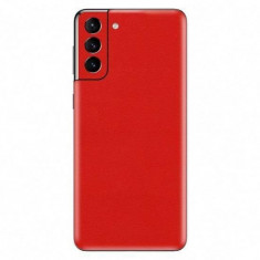 Set Folii Skin Acoperire 360 Compatibile cu Samsung Galaxy S21 Plus - ApcGsm Wraps Cardinal Red