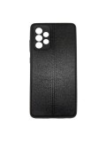 Husa Telefon Silicon Samsung A52 a525 Samsung A52 5G a526 Samsung A52s 5G a528 Black Leather