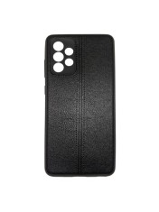 Husa Telefon Silicon Samsung A52 a525 Samsung A52 5G a526 Samsung A52s 5G a528 Black Leather