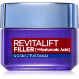 L&rsquo;Or&eacute;al Paris Revitalift Filler crema de completare pentru noapte. anti-&icirc;mbătr&acirc;nire 50 ml
