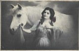 CP1912N Femeie cu cal, Foto Modern Turnu Severin, carte poștală