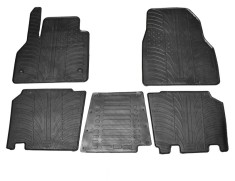 Set covorase auto din cauciuc Renault Kangoo/ Facelift 2008-02.2021, Mercedes Citan/ Facelift 2012-07.2021, Negru, Gledring, 5 buc.