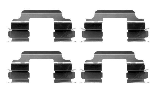 Set accesorii, placute frana RENAULT CLIO III (BR0/1, CR0/1) (2005 - 2012) METZGER 109-1648