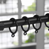 Inele din Plastic Negru pentru Perdea, 10 buc, 3.2 cm, CMCLASS