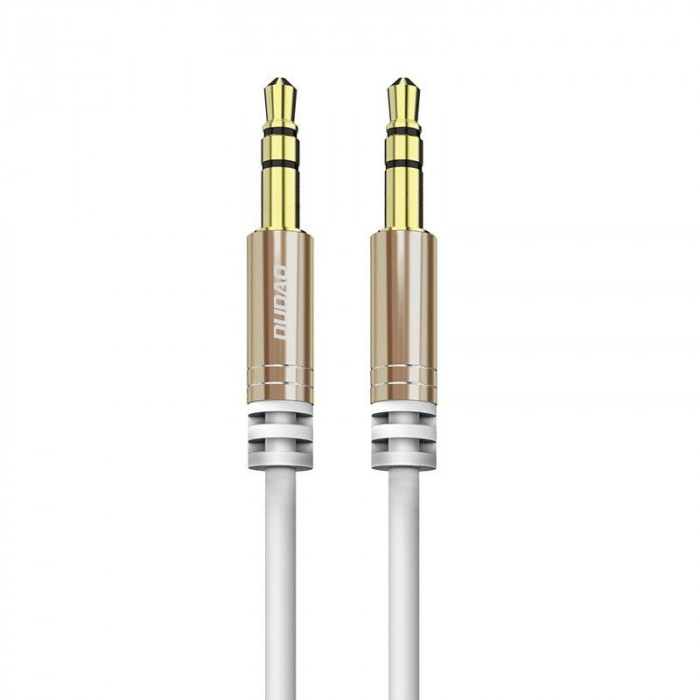 Cablu Lung Extensibil Dudao Mini Mufă AUX 3,5 Mm Arc 150 Cm Alb (L12 Alb) 6970379614006