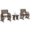 Gossi set mobilier de gradina, 3 piese, lemn masiv de brad
