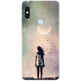 Husa silicon pentru Xiaomi Mi 8, Alone Woman Cgi Hd K