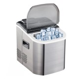 Mașină de făcut gheață IceAge, compactă pentru cuburi de gheață comerciale și casnice (18 kg/24 ore)