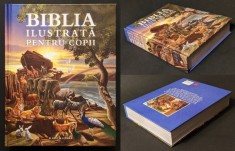 ✝ rara BIBLIA ILUSTRATA pentru COPII 607 pag Bogat ilustrata VECHIUL TESTAMENT si NOUL TESTAMENT 2018 Editura Litera. Cartonata Stare ca noua. 21x16cm