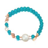 Cumpara ieftin Brățară Lilou din jad verde acvatic și cuarț