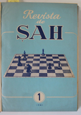 REVISTA DE SAH , ORGAN AL FEDERATIEI ROMANE DE SAH , COLEGAT DE 24 NUMERE SUCCESIVE , IANUARIE 1961 - DECEMBRIE 1962 foto