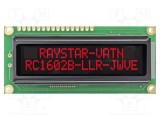 Afişaj LCD alfanumeric VA Negative 16x2 80x36x13,2mm LED RAYSTAR OPTRONICS