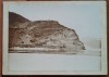 Fotografie pe carton, Romania, in excursie la cariera de piatra, periopada interbelica