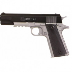 COLT 1911 SPRING METAL SLIDE DUAL TONE BLACK SILVER