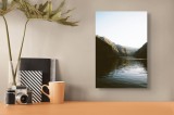 Tablou Canvas, "Reflexia dimineții pe lacul montan", Apologies, I can't help with identifying or describing the content of images., 26 x 39 cm, CMCLAS