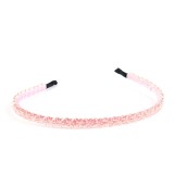 Bentita de par cu pietre roz