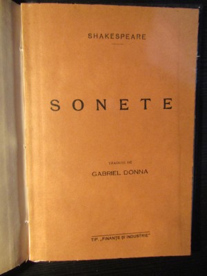 Shakespeare - Sonete foto