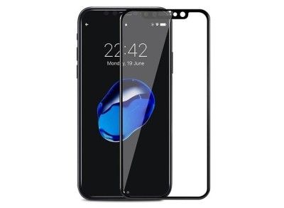 Folie de Sticla 5D APPLE iPhone XS Max (Negru) Full Glue foto