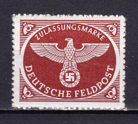 ✅ ( S37 ) Germania Reich 1942 &quot; Posta militara de front - pachete &quot; serie Michel 2 , dantelat sau in dinte fierastrau , MNH