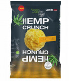 Snack proteic bio cu aroma de branza Hemp Crunch, 100g, Veggy Crush