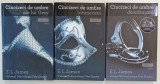 CINCIZECI DE UMBRE , VOLUMELE I - III ( ALE LUI GREY , INTUNECATE , DESCATUSATE ) de E. L. JAMES , 2012 *MICI DEFECTE , *VOLUMUL II PREZINTA HALOURI D