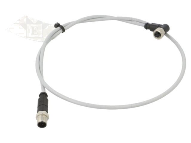 Cablu HARTING 1m pentru senzori și automatizări, PIN 4, mufă PVC C21320000000078