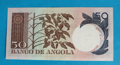 50 Escudos 1973 Bancnota veche Angola - UNC foto