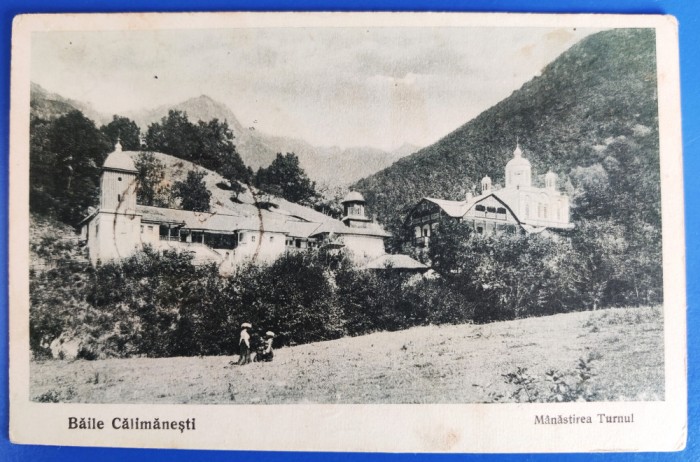 Baile Calimanesti - Manastirea Turnul - 1928 - printata, circulata