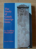 The Study of Greek Inscrptions A.Geoffrey Woodhead