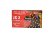 Instalatie de Craciun, sirag luminos cu 8 jocuri de lumini, 300 de LED-uri multicolore, 15 m, Regency