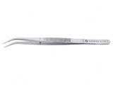 Pensetă 150mm V&acirc;rf Curbat Plat Rotunjit