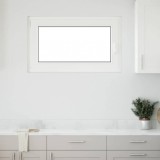 Fereastra Subsol Rabatabila Stanga 100x60 cm PVC Alb Termopan vidaXL RISOR