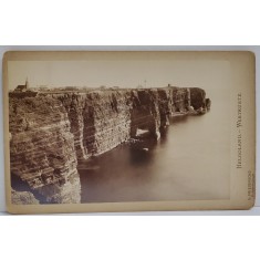 PHOTOGRAPH G. FRIEDERICHS , HELGOLAND - WESTKUSTE , FOTOGRAFIE CABINET , CCA. 1900