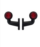 Cumpara ieftin pachet 5 x Set 2 lampi mini, 12 led rosu si alb cu brat 90 grade scurt , 12v-